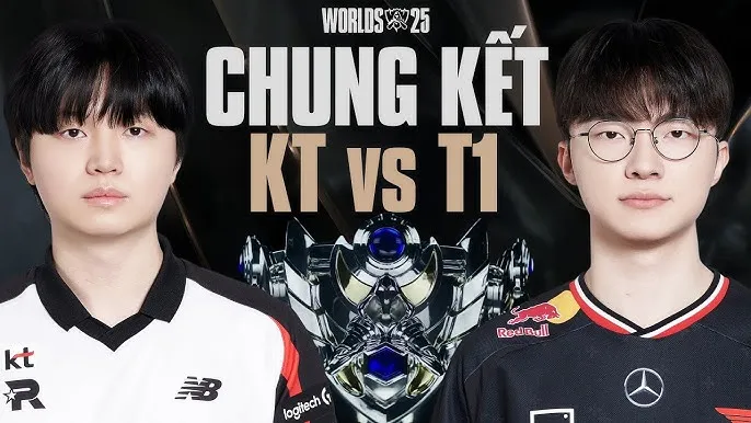 CKTG 2025: T1 vs KT – Đại Chiến Viễn Thông, Cuộc So Găng Kinh Điển Của LCK 2 T1 VS KT Đại Chiến Viễn Thông Tại CKTG 2025